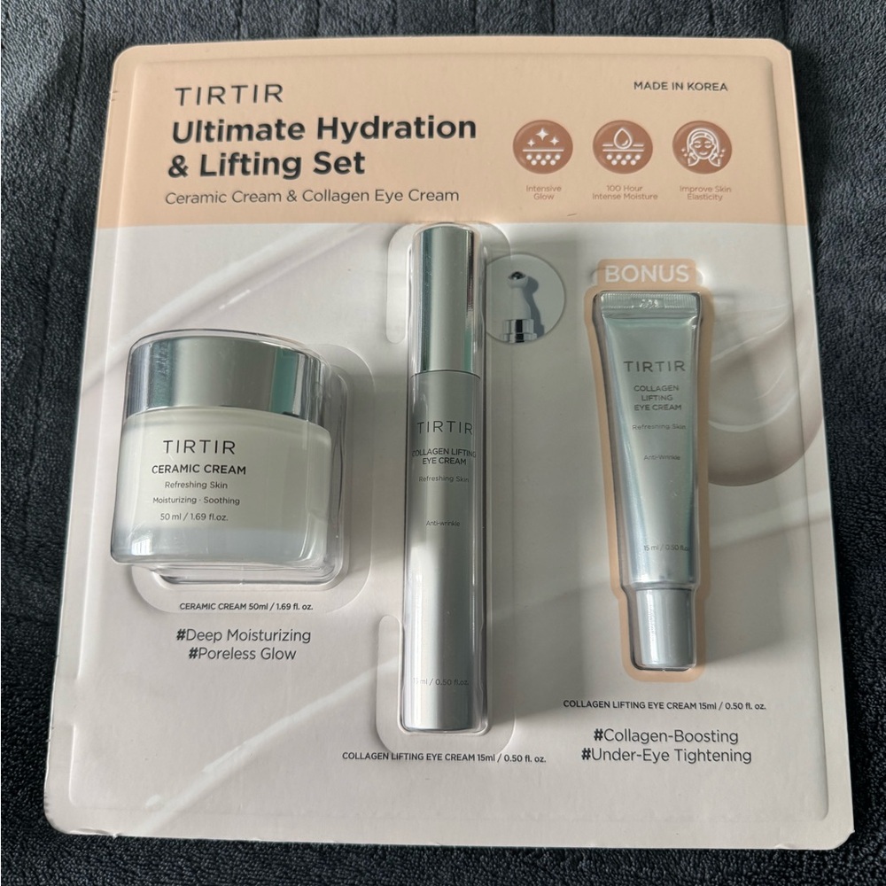 TIRTIR Ultimate Hydration & Lifting Set - Ceramic Cream & Collagen Eye Cream